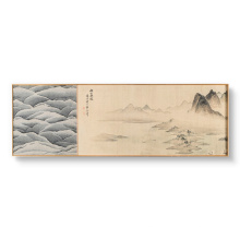 100% Handmade Ancient China scenery canvas wall art Framed Chinese Traditional landscape art painting